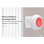 WOLF GUARD ασύρματη σειρήνα εσωτερικού χώρου JD-11, ηχητική και οπτική - Image 2