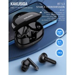 KAKUSIGA earphones με θήκη φόρτισης KSC-1116, True Wireless, 13mm, 40/320mAh, λευκά - Image 2