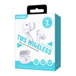 KAKUSIGA earphones με θήκη φόρτισης KSC-1116, True Wireless, 13mm, 40/320mAh, λευκά - Image 3