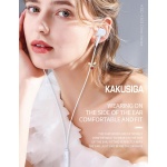 KAKUSIGA earphones με μικρόφωνο KSC-1303, 3.5mm σύνδεση, 10mm, 1.1m, μαύρα - Image 2