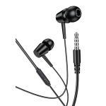 KAKUSIGA earphones με μικρόφωνο KSC-1303, 3.5mm σύνδεση, 10mm, 1.1m, μαύρα