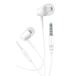 KAKUSIGA earphones με μικρόφωνο KSC-1303, 3.5mm σύνδεση, 10mm, 1.1m, λευκά
