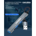 KAKUSIGA USB hub KSC-1416, 4x θυρών, USB 3.0, 5Gbps, USB σύνδεση, γκρι - Image 3