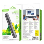 KAKUSIGA τηλεχειριστήριο παρουσιάσεων KSC-1488 με laser & πλήκτρα, 100m, μαύρο - Image 5