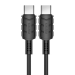 KAKUSIGA καλώδιο USB-C σε USB-C KSC-710, 60W, 480Mbps, 1.2m, μαύρο