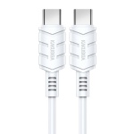 KAKUSIGA καλώδιο USB-C σε USB-C KSC-710, 60W, 480Mbps, 1.2m, λευκό