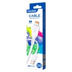 KAKUSIGA καλώδιο Lightning σε USB KSC-805, 2.4A, 480Mbps, 1m, λευκό - Image 3