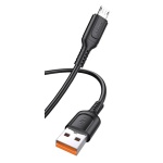KAKUSIGA καλώδιο micro USB σε USB KSC-805, 2.4A, 480Mbps, 1m, μαύρο