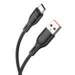 KAKUSIGA καλώδιο USB-C σε USB KSC-953, σιλικόνης, 3A, 480Mbps, 1m, μαύρο