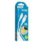 KAKUSIGA καλώδιο USB-C σε USB KSC-953, σιλικόνης, 3A, 480Mbps, 1m, λευκό - Image 3