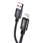 KAKUSIGA καλώδιο Lightning σε USB KSC-970, 3A, 480Mbps, 1m, μαύρο