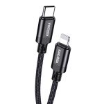 KAKUSIGA καλώδιο Lightning σε USB-C KSC-970, 27W, 480Mbps, 1m, μαύρο