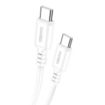 KAKUSIGA καλώδιο USB-C σε USB-C KSC-982, 60W, 480Mbps, 1m, λευκό