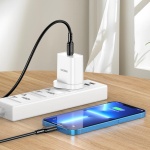 KAKUSIGA καλώδιο Lightning σε USB-C KSC-984, σιλικόνης, 27W, 480Mbps, 1m, μαύρο - Image 2