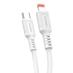 KAKUSIGA καλώδιο Lightning σε USB-C KSC-984, σιλικόνης, 27W, 480Mbps, 1m, λευκό