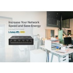 TP-LINK desktop switch LiteWave LS1005G, 5-port 10/100/1000Mbps, Ver 5.40 - Image 2