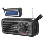 CMIK φορητό ραδιόφωνο & ηχείο MK-101, ηλιακό, BT/USB/TF/AUX, μαύρο