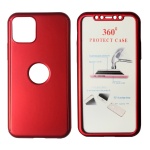POWERTECH Θήκη Body 360° με Tempered Glass για iPhone 11 Pro, κόκκινη