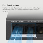 MERCUSYS Desktop Switch MS106LP, 6x 10/100 Mbps, PoE+, Ver. 1.0 - Image 5