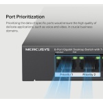 MERCUSYS Desktop Switch MS108GP, 8x 10/100/1000 Mbps, PoE+, Ver. 1.0 - Image 5