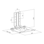 BRATECK βάση laptop NBH-7 για βάση οθονών VESA, έως 17", μαύρη - Image 5