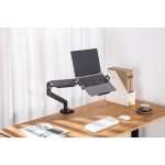 BRATECK βάση laptop NBH-8 για βάση οθονών VESA, έως 17", μαύρη - Image 2