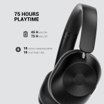 ONEODIO headphones Focus A5, ενσύρματα & ασύρματα, Hybrid ANC, 40mm, 600mAh, μαύρο - Image 3
