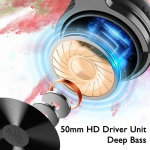 ONEODIO headphones Studio Pro M, ενσύρματα/ασύρματα, Hi-Fi, 50mm, μαύρο - Image 4