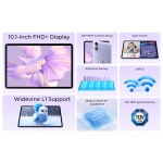 OUKITEL tablet OT6, 10.1" FHD+, 4/64GB, 8000mAh, Android 13, γκρι - Image 2