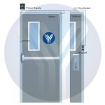 YLI ELECTRONIC χωνευτό μπουτόν PBK-814A, 35 x 90mm, 3Α, ασημί - Image 2