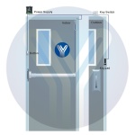YLI ELECTRONIC χωνευτό μπουτόν PBK-814A με LED, 35 x 90mm, 3Α, ασημί - Image 2