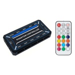POWERTECH RGB fan controller PCF01-5C με ασύρματο χειριστήριο, 10 connectors