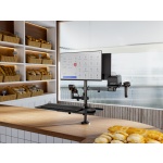 BRATECK βάση γραφείου για 2x οθόνες PMM-02LD, 17-32", με θέση για POS/printer/scanner/πληκτρολόγιο - Image 2