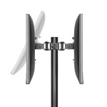 BRATECK βάση γραφείου για 2x οθόνες PMM-02LD, 17-32", με θέση για POS/printer/scanner/πληκτρολόγιο - Image 5