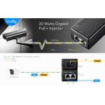 CUDY Gigabit PoE+/PoE injector POE200, 30W - Image 2