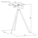 BRATECK βάση projector δαπέδου PRB-24, έως 10kg - Image 5