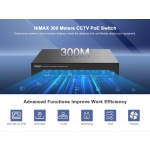 HIMAX PoE switch PS1802E-L, 8x Ethernet PoE & 2x Ethernet θύρες, έως 100Mbps - Image 4