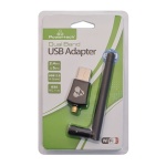 POWERTECH ασύρματος USB αντάπτορας δικτύου PT-1042, 600Mbps, 2.4/5GHz - Image 3