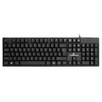 POWERTECH πληκτρολόγιο PT-1074, ενσύρματο, EN/GR, μαύρο