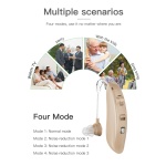 POWERTECH ακουστικό βαρηκοΐας PT-1095 με θήκη, επαναφορτιζόμενο, μπεζ - Image 4