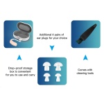 POWERTECH ακουστικό βαρηκοΐας PT-1095 με θήκη, επαναφορτιζόμενο, μπεζ - Image 5