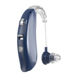 POWERTECH ακουστικό βαρηκοΐας PT-1096, επαναφορτιζόμενο, Bluetooth, μπλε