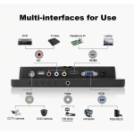 POWERTECH οθόνη LED PT-1108 8" 1024x768, IPS, HDMI/VGA/AV/BNC/USB, μαύρη - Image 2