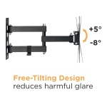 POWERTECH επιτοίχια βάση τηλεόρασης PT-1129, 23-43", έως 30kg, full motion - Image 2