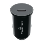 POWERTECH φορτιστής αυτοκινήτου PT-1146, USB-C, 20W PD, μαύρος
