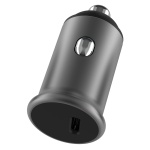POWERTECH φορτιστής αυτοκινήτου PT-1147, USB-C, 30W PD, γκρι - Image 2