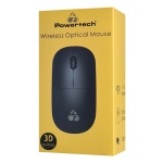POWERTECH ασύρματο ποντίκι PT-1183, USB δέκτης, 1000DPI, μαύρο - Image 4
