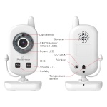 POWERTECH ενδοεπικοινωνία μωρού PT-1186, κάμερα & οθόνη 2.4", 480p - Image 4