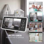 POWERTECH ενδοεπικοινωνία μωρού PT-1188 με κάμερα & οθόνη 5", 720p, PTZ - Image 3