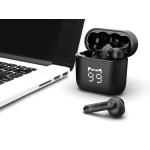 POWERTECH earphones με θήκη φόρτισης PT-1227, TWS, ENC, 30/480mAh, μαύρα - Image 5